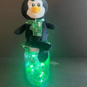 Christmas pal light up mason jar